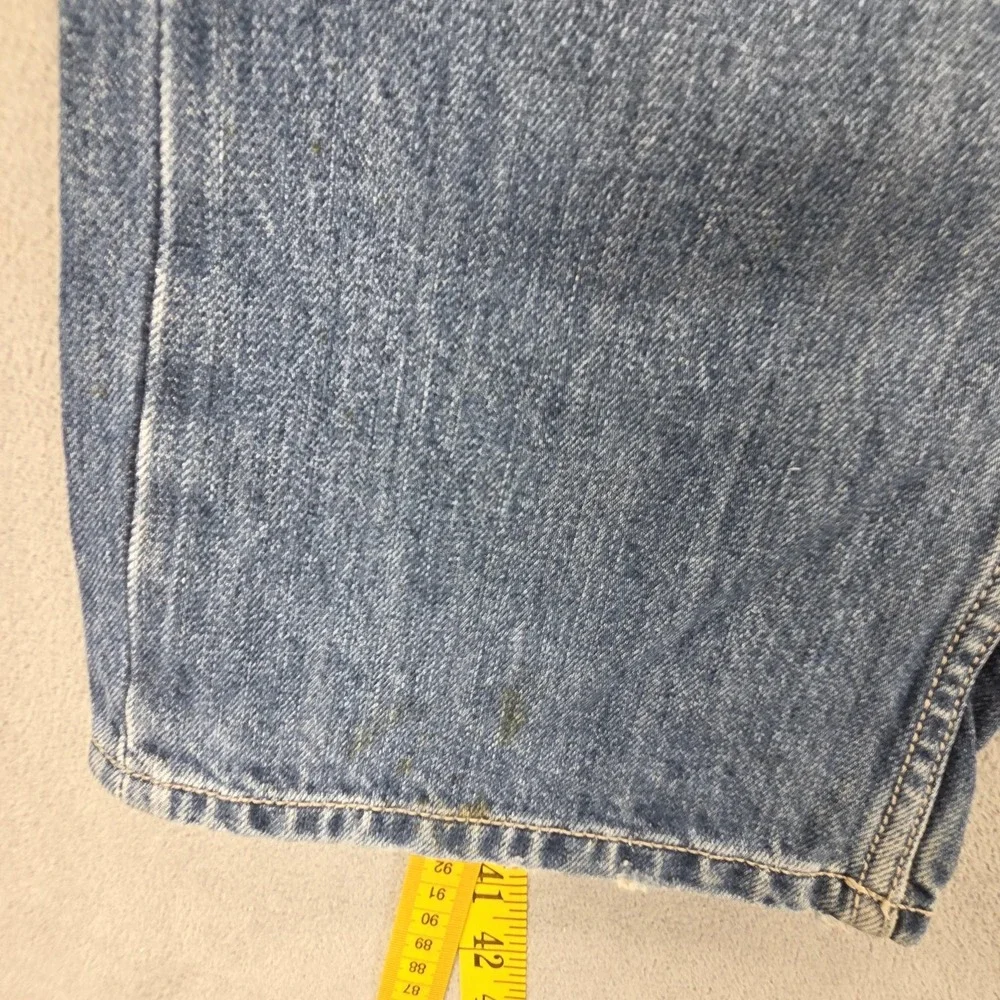 Diesel Jeans Mens 33x32 Blue Larkee Regular Straight Distressed Button Fly 008B4